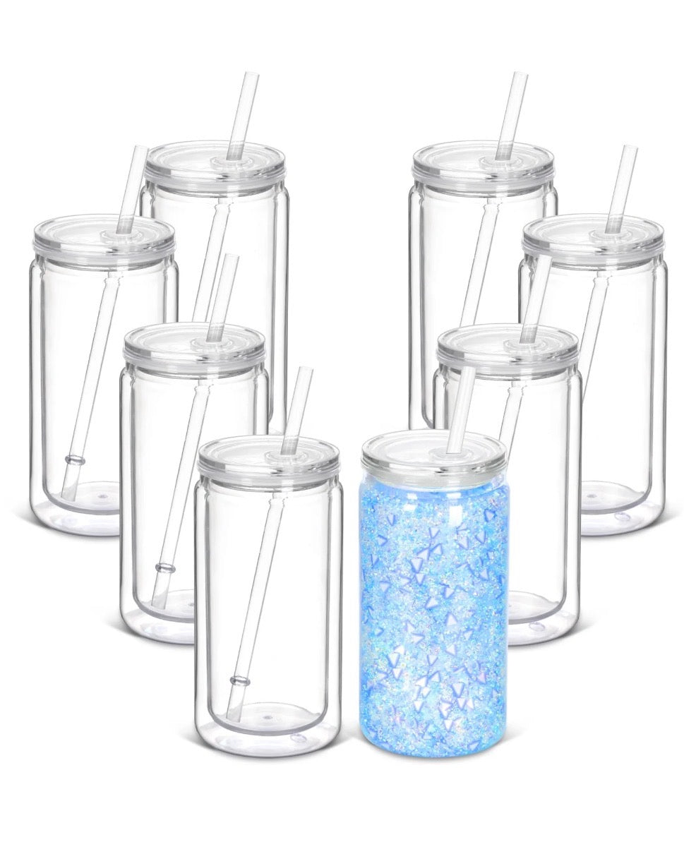 16oz Clear Snow Globe Acrylic